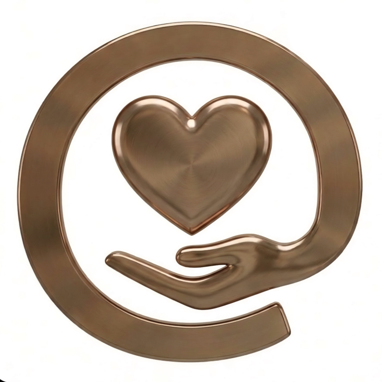 Symbol für ehrenamtliche Technik-Hilfe von Digitalhilfe@Zuhause in Reken mit einem Herz in einer Hand.